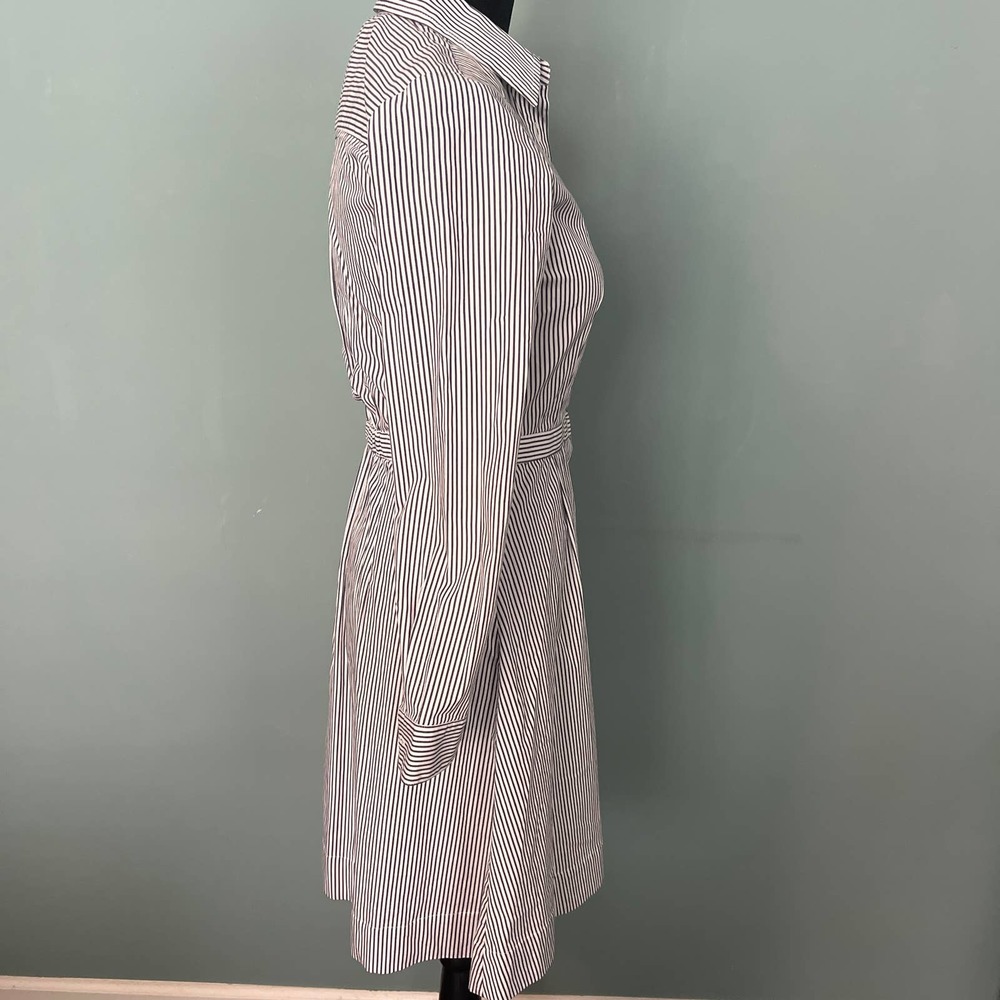 J. Crew Striped Shirt Dress - 00 - Picture 3 of 6